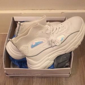 White Platform Sneakers